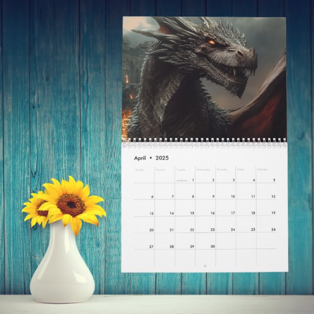 Here be Dragons Any Year Fantasy Calendar (Creator Uploaded)