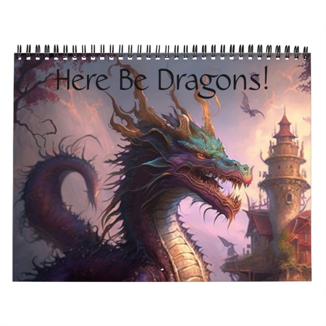 Here Be Dragons! Calendar (Cover)