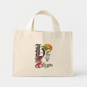 Here Be Dragons Mini Tote Bag