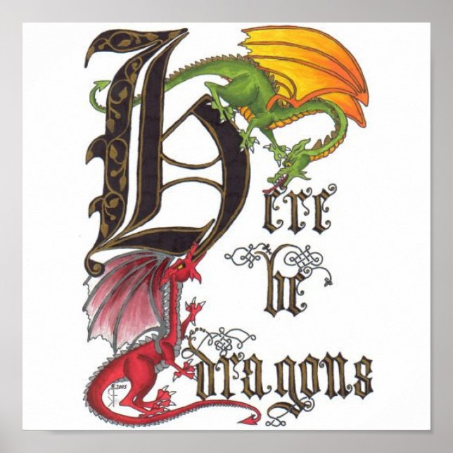 Here Be Dragons Poster (Front)