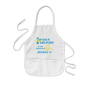 Here By Creation I  Wht I Eng I Kids' Apron