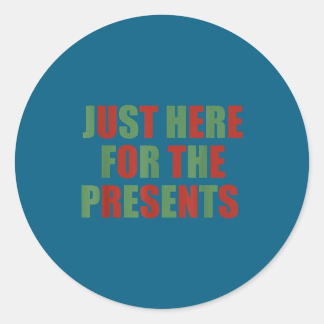 Here Classic Round Sticker (Front)