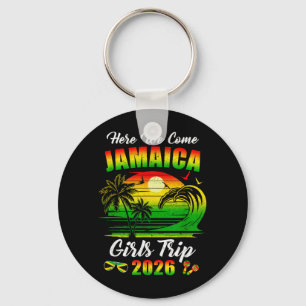 Here Come 2026 Jamaica Girls Trip Summer Vacation Key Ring