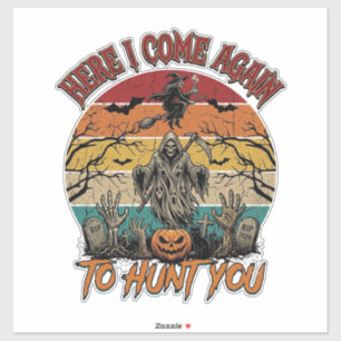 Here Come Again Grim Reaper Halloween Pumpkin_1