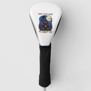 Here Come Again Haunted Castle Ghosts Moon Golf Head Cover