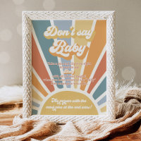 Here Come The Son Sun Baby Shower Don't Say Baby