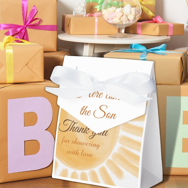 Here Come the Son Sunshine Baby Shower Favour Box (Creator Uploaded)