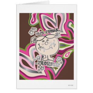 Here Come Trouble Neon Background