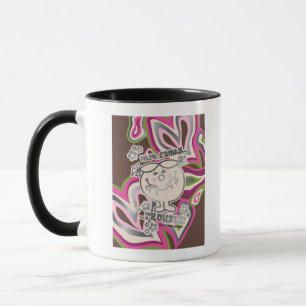 Here Come Trouble   Neon Background Mug