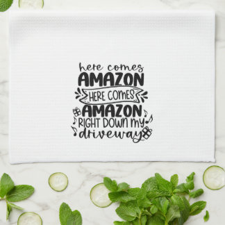 Here Comes Amazon Kitchen Towel