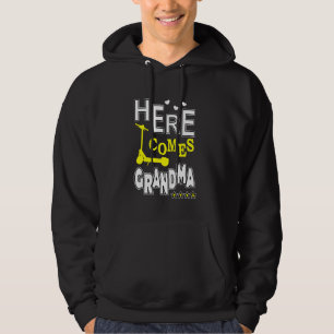 Here Comes E Scooter Grandma Hoodie