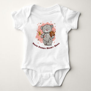 Here Comes Honey Bear and a Big Honey Pot Baby Bodysuit