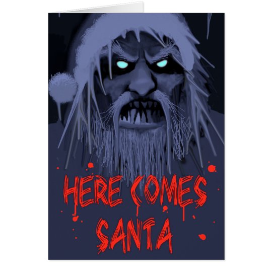 HERE COMES SANTA CARD