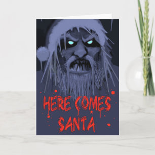 HERE COMES SANTA HOLIDAY CARD