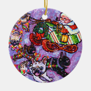 Here comes Santa Paws! Ceramic Tree Decoration