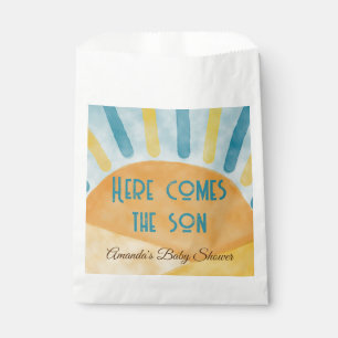 Here Comes Sunshine Blue Ray Baby Shower Gift Favour Bag
