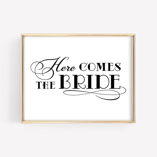 Here Comes the Bride Ceremony Sign (Creator Uploaded)