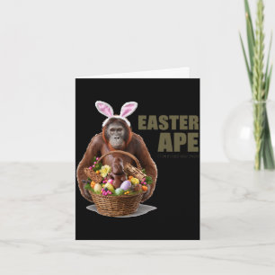 Here comes the easter ape  card