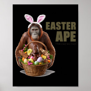 Here comes the easter ape poster