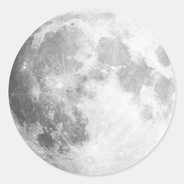 Here Comes The Moon / Full Moon Stickers (Front)