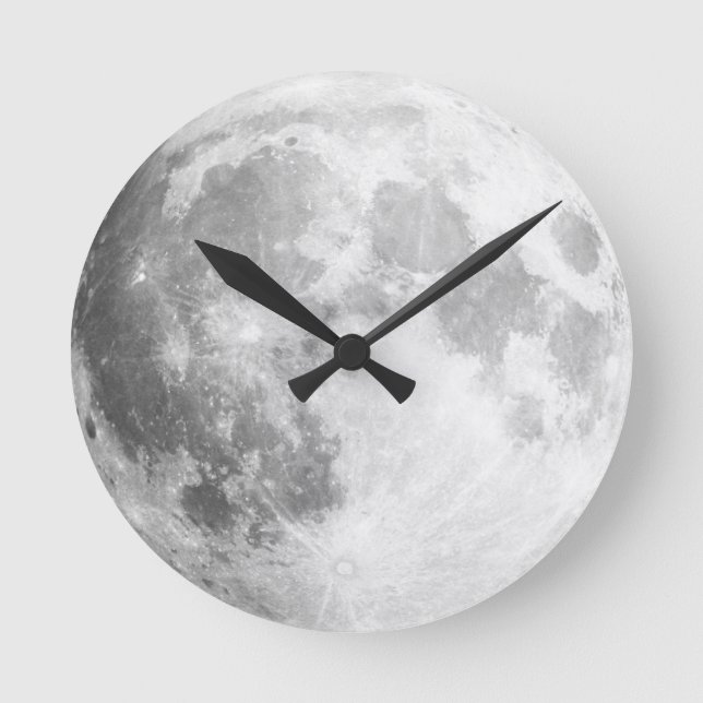 Here Comes The Moon / Full Moon Wall Clock (Front)