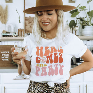 Here Comes The Party Bachelorette Party Matching T-Shirt