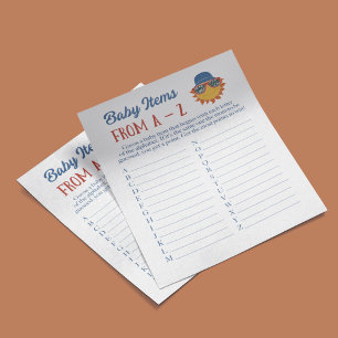 Here Comes the Son Baby Boy Shower Game