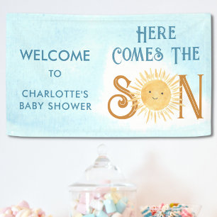Here Comes The Son Baby Shower Banner