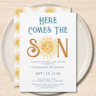 Here Comes The Son Baby Shower I Invitation