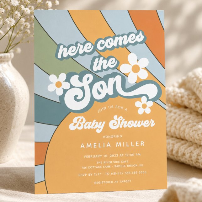 Here Comes the Son Baby Shower Invitation (Creator Uploaded)