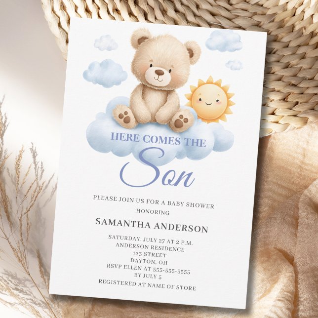Here Comes The Son Baby Shower Invitation (Creator Uploaded)