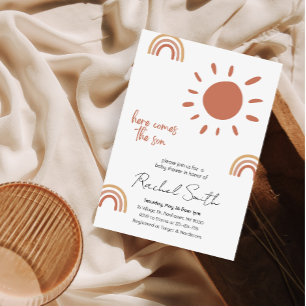 here comes the son baby shower Invitation