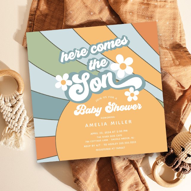 Here Comes The Son Baby Shower Invitation (Creator Uploaded)