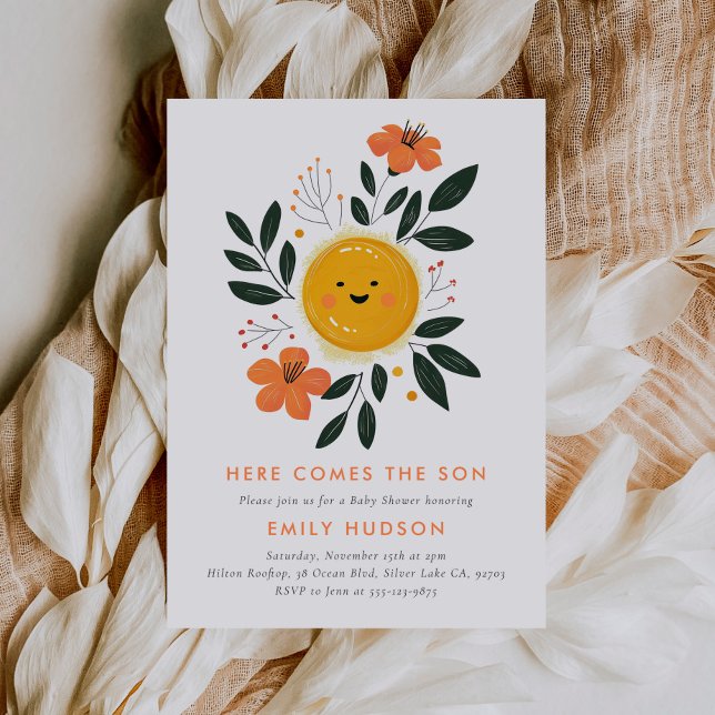 Here Comes the Son Baby Shower Invitation (Creator Uploaded)