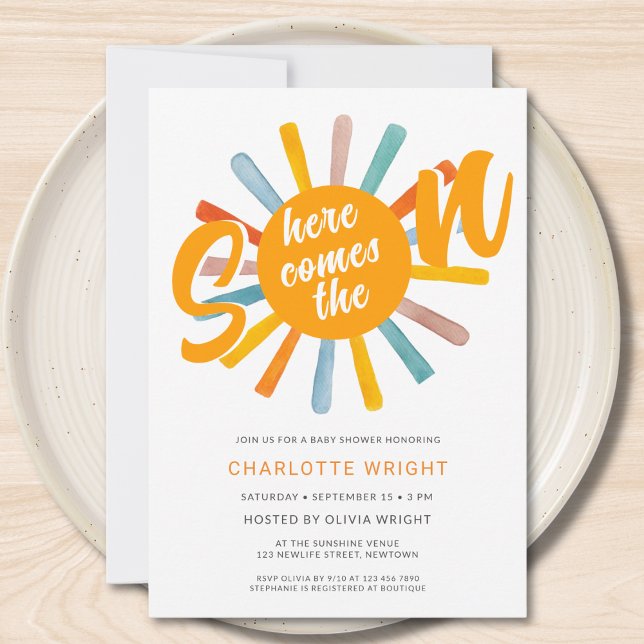 Here Comes The Son Baby Shower Invitation (Creator Uploaded)