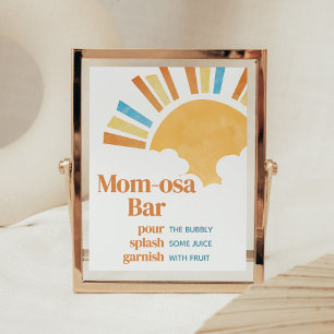 Here Comes the Son Baby Shower Mum Osa Bar Poster