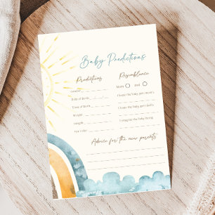 Here Comes The Son Baby Shower Predictions Game