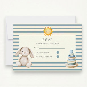 Here comes the son baby shower rsvp card