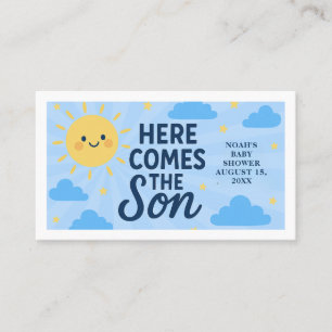 Here Comes the Son Baby Shower - Sunshine Business Card