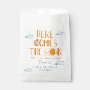 Here Comes The Son Baby Shower Thank You Favour Bag
