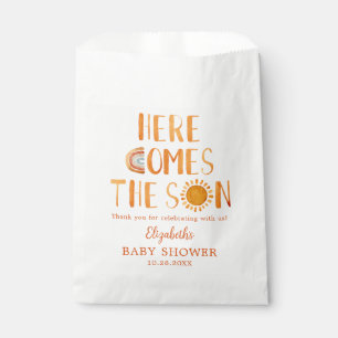 Here Comes The Son Baby Shower Thank You Favour Bag