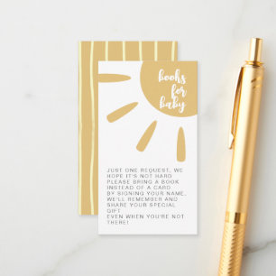 Here Comes The Son Boho Minimal Books For Baby Enclosure Card