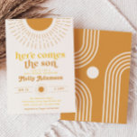 Here Comes the Son Boy Baby Shower Invitation<br><div class="desc">Here Comes The Sun Boy Baby Shower Invitations.
Ready to be personalized by you!</div>