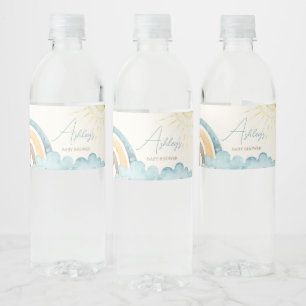 Here Comes The Son Retro  Water Bottle Label