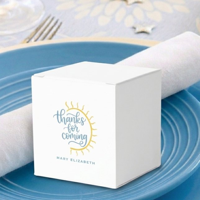 Here Comes The Son Shower Favour Box (Here Comes The Son Shower Favor Box)