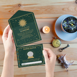 Here Comes The Son   Sun Tarot Baby Shower All In One Invitation