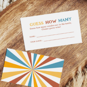 Here Comes The Son Sunshine Guess How Many Enclosure Card