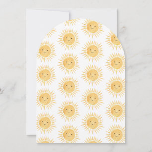 Here Comes the Son Sunshine Sky Baby Shower Arch Invitation