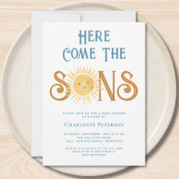 Here Comes The Sons Twins Baby Shower