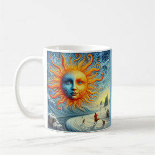 Here Comes The Sun - AI Art Print Coffee Mug